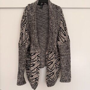 H&M open-front chunky knit oversized cardigan sweater